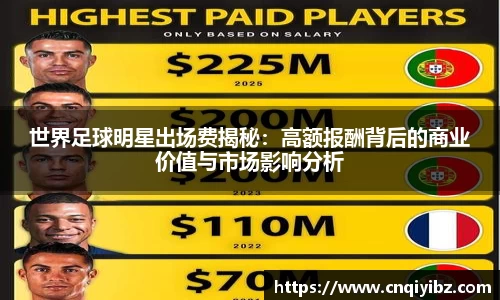 世界足球明星出场费揭秘：高额报酬背后的商业价值与市场影响分析